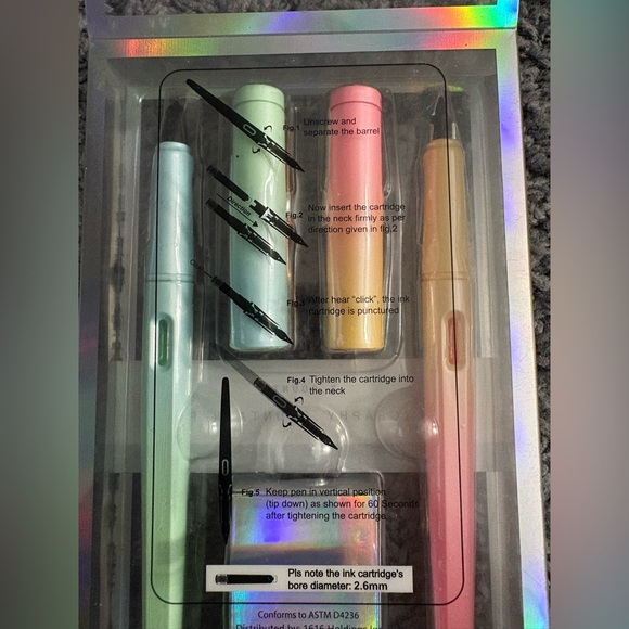 NWT 2 count calligraphy fountain pens - Picture 2 of 2